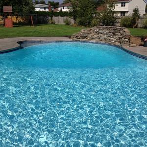 New Inground Pool Plaster Luna French Grey Renovation