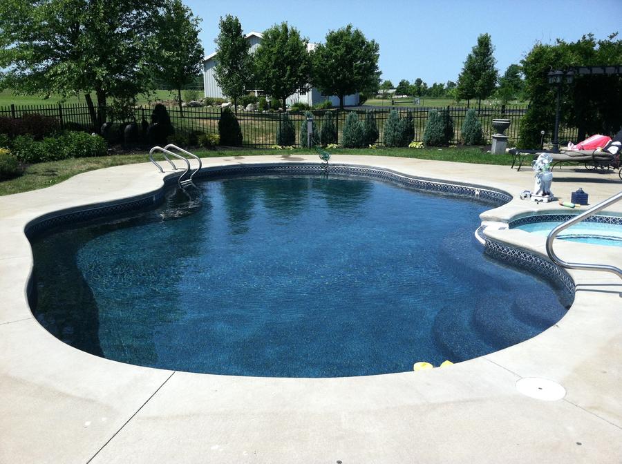 Satin Matrix  Black Inground Pool