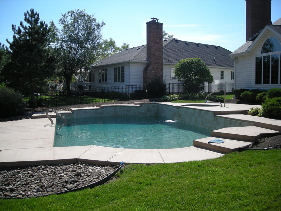 New Deck, Tile & Pebble Finish for Inground Pools