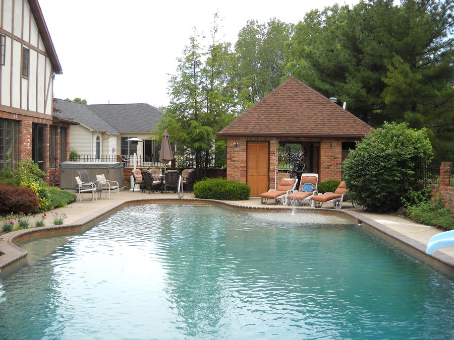 Total Inground Pool Renovation: Pebble plaster, Spa conversion to sunshelf, New tile