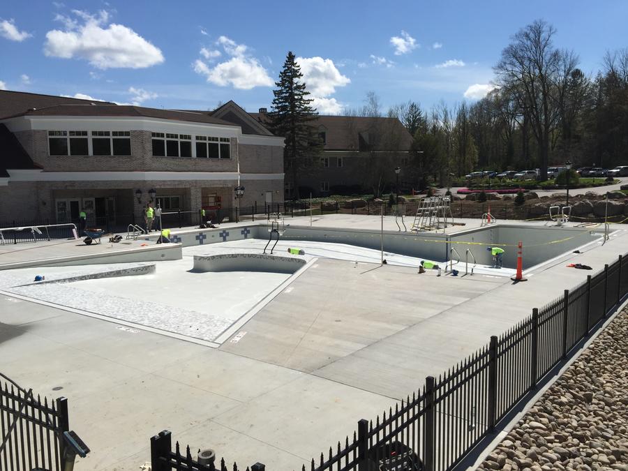 New Pool, Plaster & Tile. New Commercial Pool