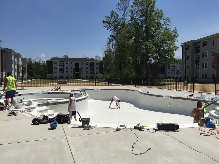 New Plaster, Coping & Tile. New Inground Pool