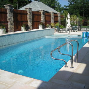 New Inground Pool Plaster Luna French Grey Renovation