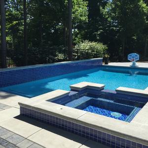 Luna Quartz Pacific Blue New Pool Installation