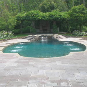 Satin Matrix  Black Inground Pool