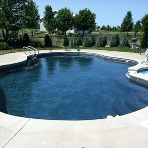 Satin Matrix  Black Inground Pool