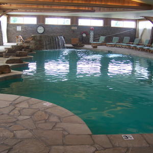 Commercial: Hotel Pool Remodel, Replaster Irish Cream Pebble Finish