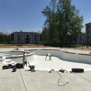 New Plaster, Coping & Tile. New Inground Pool