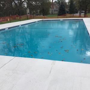 YMCA pool new plaster